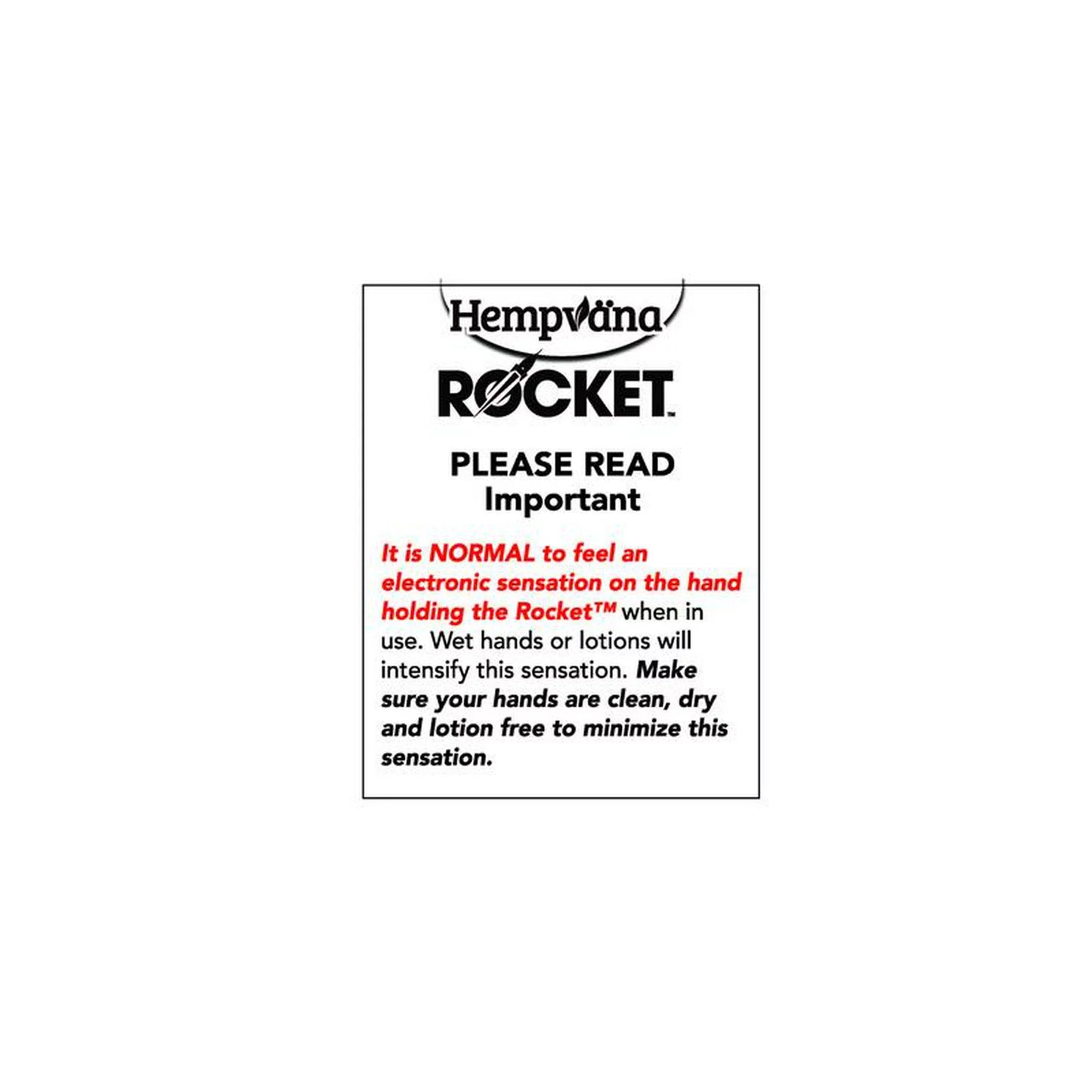 Hempvana Rocket Relief TENS Pen Pocket-Sized Muscle Stimulator for Targeted Pain Relief