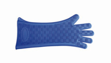 Heat Resistant Glove Silicone Heat Glove One Size Fits Most Silicone Blue