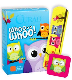 Adhesive Strip Curad 3/4 X 3 Inch / 1 Inch Plastic Rectangle / Square Kid Design
