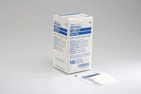 Gauze Sponge Curity 1 per Pack Sterile 12-Ply Square