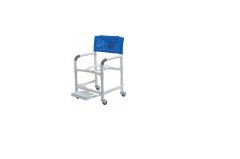 Commode / Shower Chair Lumex Fixed Arms PVC Frame Mesh Backrest 22 Inch Seat Width 375 lbs. Weight Capacity