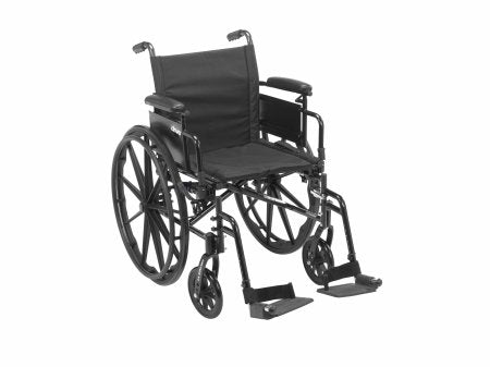 Wheelchair drive Cruiser Full Length Arm Swing-Away Footrest 20 Inch Seat Width Adult
