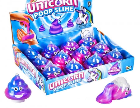 Unicorn Poop Emoji Slime – Magic Galaxy Rainbow Glitter Slime for Kids, Party Favors & Stocking Stuffers