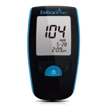 Blood Glucose Meter Embrace 5 Second Results Stores up to 500 Results No Coding Required
