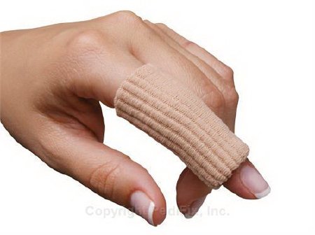 Finger Sleeve Visco-Gel Fully-Coated Ribbed