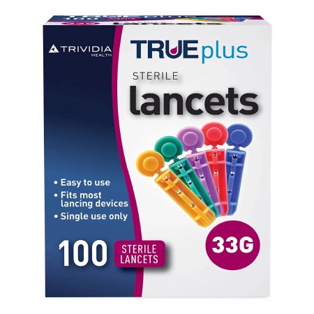 Lancet for Lancing Device TRUEplus 33 Gauge Non-Safety Twist Off Cap – Finger