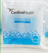 Instant Cold Pack Cardinal Health Non-Sweat General Purpose 6 X 6-1/2 Inch Plastic / Ammonium Nitrate / Water Disposable