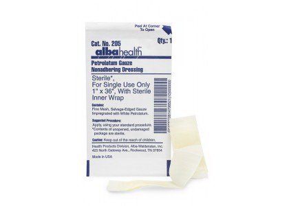 Dukal Petrolatum Impregnated Gauze Dressing Strip 3 x 18 Inch Sterile Non-Adherent Wound Dressing