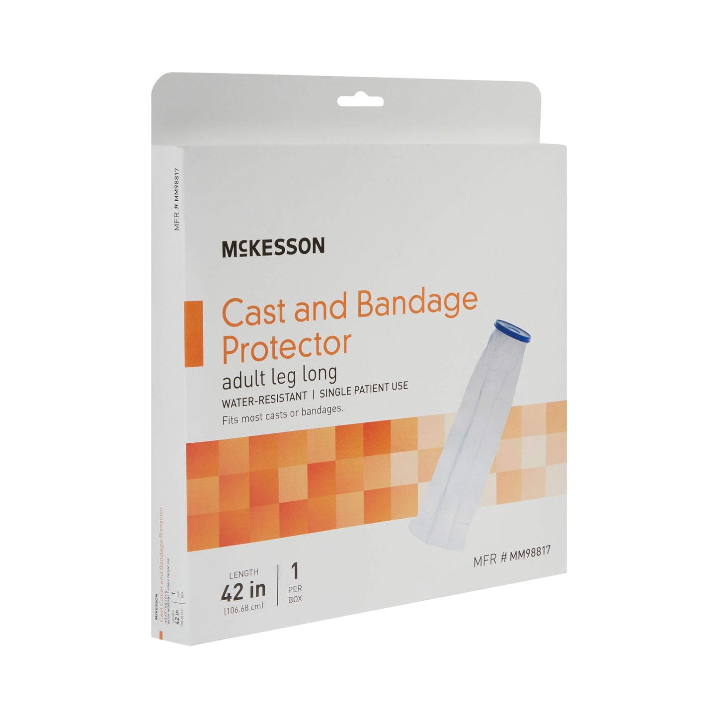 McKesson Leg Cast Cover Long 42 Inch Vinyl Reusable Adult