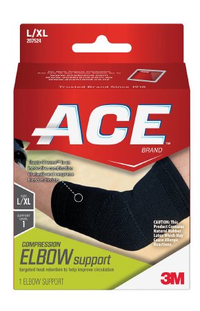 Elbow Support 3M Ace Small / Medium Left or Right Elbow Black