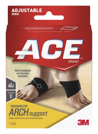 3M Ace Therapeutic Arch Support One Size Fits Most Black