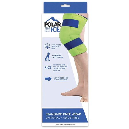 Cold Pack with Wrap Polar Ice Knee 13 X 16 Inch Nylon / Polyester / Water Reusable