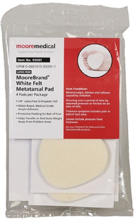 Metatarsal Cushion McKesson Pedi-Pads Size 106-L Adhesive Foot