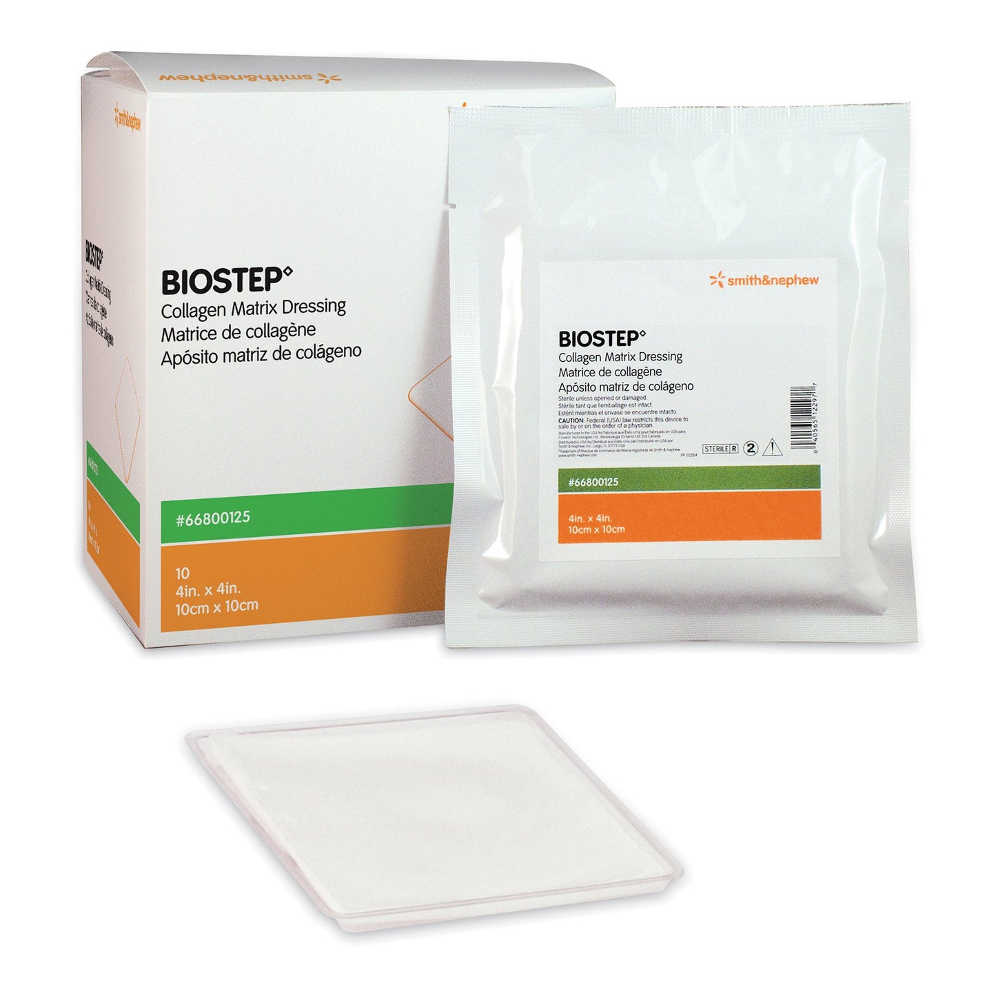 Biostep Collagen Dressing 4 x 4 Inch Square – Sterile Collagen Matrix Wound Dressing