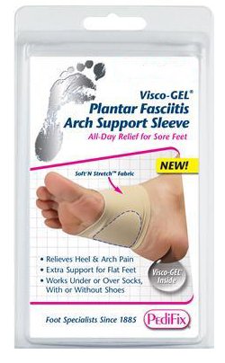 Arch Sleeve Visco-GEL Plantar Fasciitis Arch Support Sleeve Large / X-Large Pull-On Foot