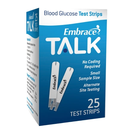 Blood Glucose Test Strips Embrace 25 Strips per Pack