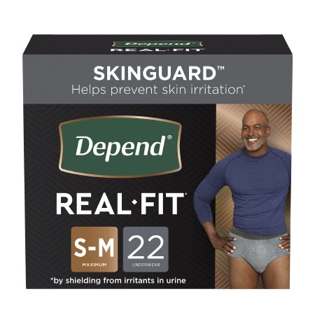 Male Adult Underwear Depend Real Fit Waistband