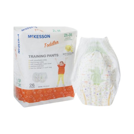 McKesson Unisex Toddler Training Pants – Disposable, Pull-On with Tear Away Seams, Heavy Absorbency
