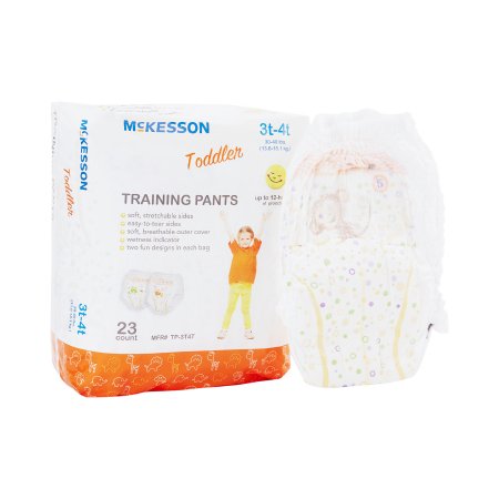 Toddler Training Pants McKesson Pull On with Tear Away Seams