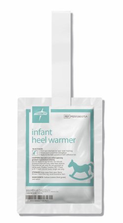 Instant Infant Heel Warmer Medline Heel Plastic Cover / Gel Disposable