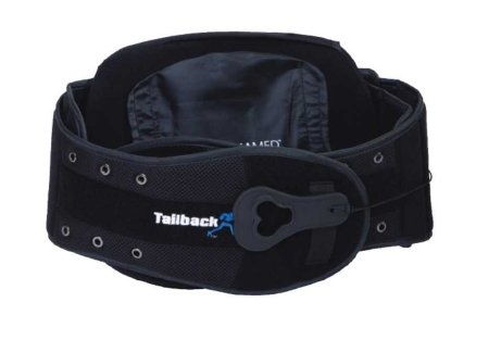Back Brace Tailback 42 One Size Fits Most Hook and Loop with Single Pulley System Closure 25 to 56 Inch Waist Circumference Adult