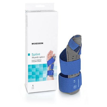 Thumb Splint McKesson Adult Hook and Loop Strap Closure
