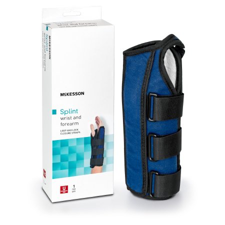 Wrist / Forearm Brace McKesson Aluminum / Nylon / Foam / Flannelette