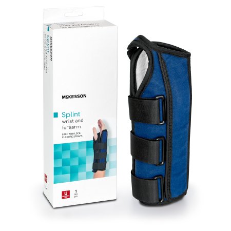 Wrist / Forearm Brace McKesson Aluminum / Nylon / Foam / Flannelette