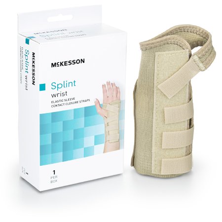 Wrist Brace McKesson Low Profile / Contoured / Wraparound Aluminum / Cotton / Elastic