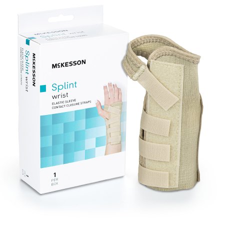 Wrist Brace McKesson Low Profile / Contoured / Wraparound Aluminum / Cotton / Elastic