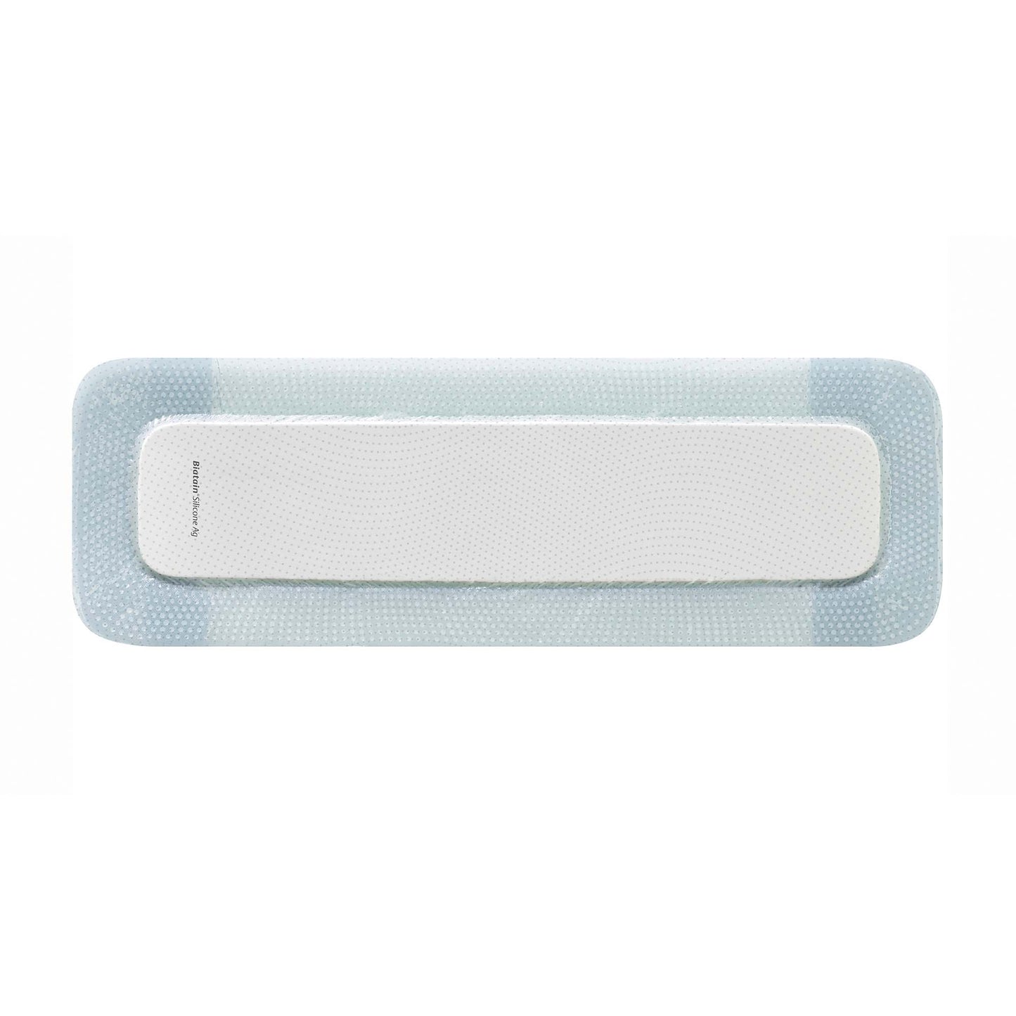 Biatain Silicone Ag Silver Silicone Foam Dressing 4 x 8 Inch Sterile