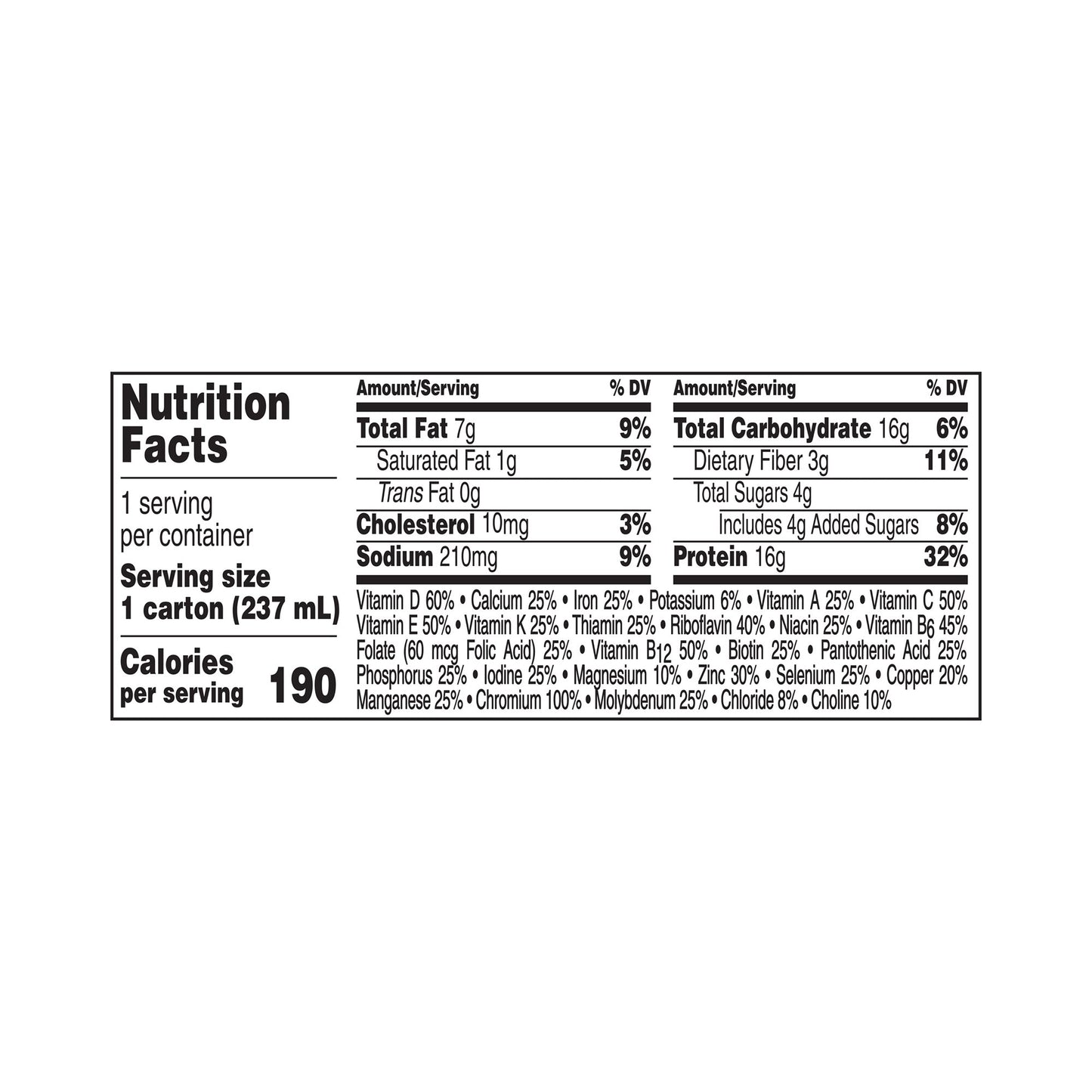 Boost Glucose Control Oral Nutritional Supplement Very Vanilla 8 oz Carton