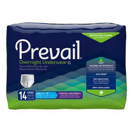 Underwear Prevail Overnight Pull On with Tear Away Seams X-Large