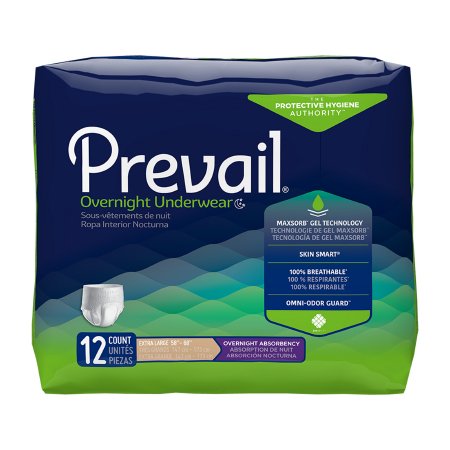 Underwear Prevail Overnight Pull On with Tear Away Seams X-Large