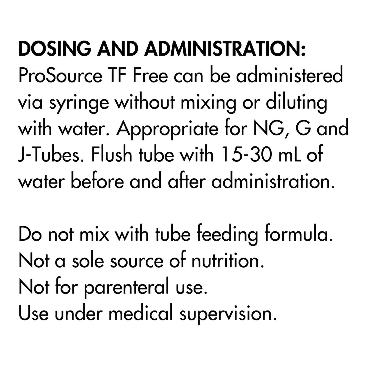 ProSource TF Free Unflavored Liquid Protein Tube Feeding Supplement 1.5 oz Pouch