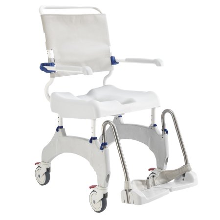 Commode / Shower Chair Ocean Ergo Swing-Away Arms Steel Frame With Backrest 19 Inch Seat Width 330 lbs. Weight Capacity