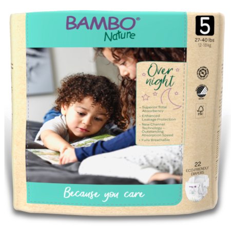 Baby Diaper Bambo Nature Size 4 Disposable Heavy Absorbency