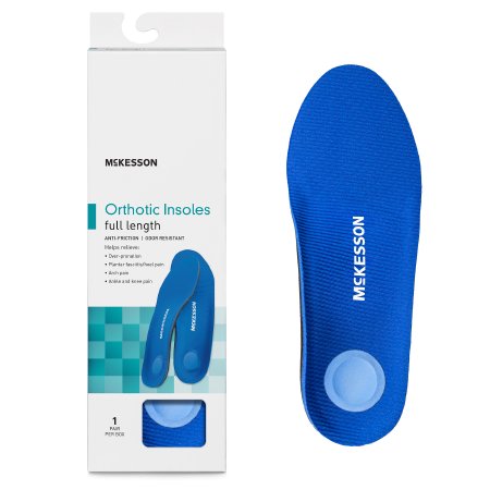 McKesson Brand Insole Full Length Size E Polypropylene / EVA / Polyester / Poron Black