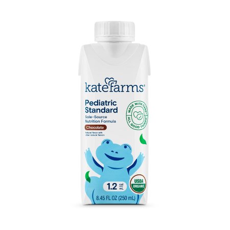 Pediatric Oral Supplement Kate Farms Pediatric Standard 1.2 Chocolate Flavor 8.45 oz. Carton Liquid Organic Pea Protein