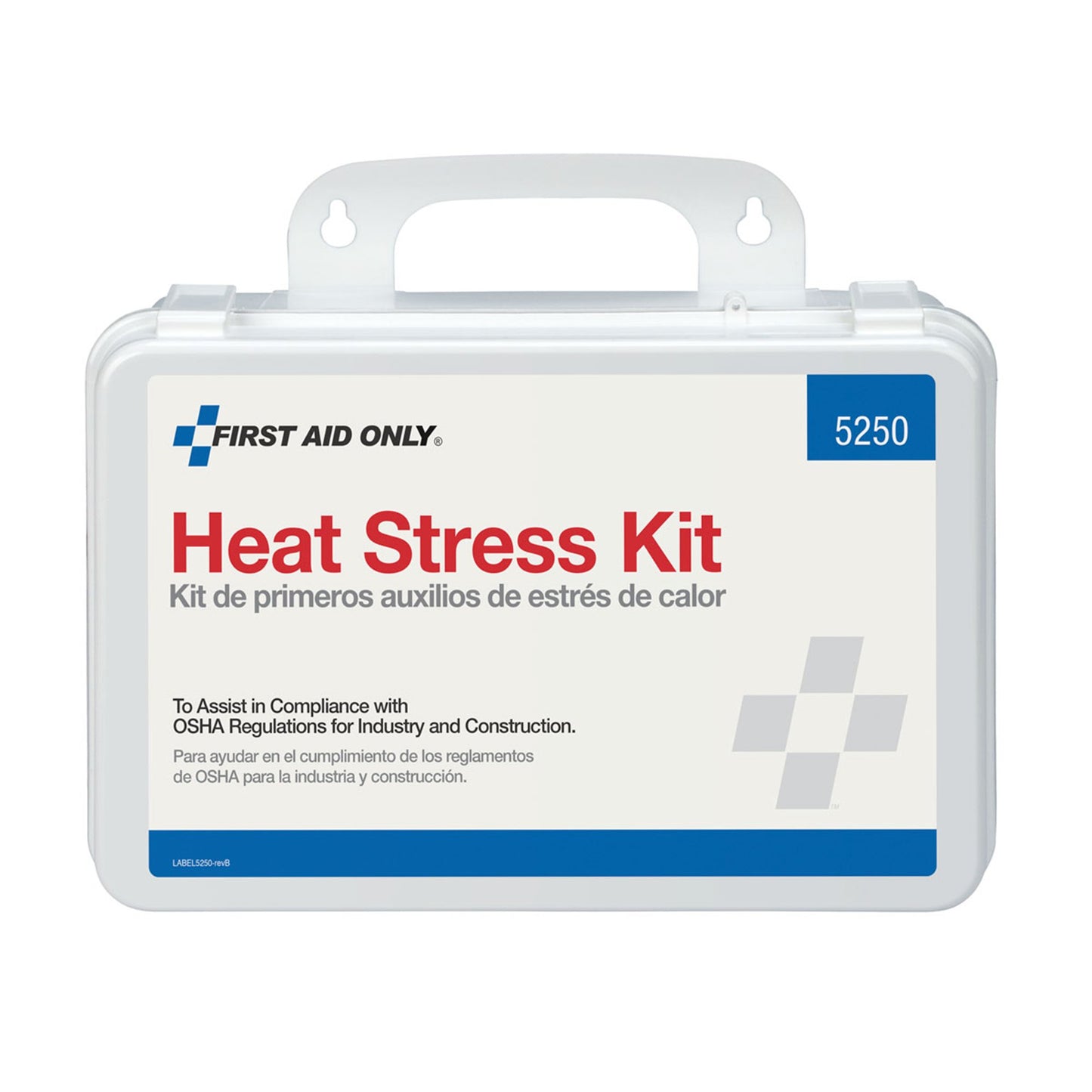Heat Stress First Aid Kit 25 Person Hard Plastic Case OSHA Compliant