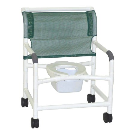 Shower Chair MJM International PVC Frame 24 Inch Seat Width 375 lbs. Weight Capacity