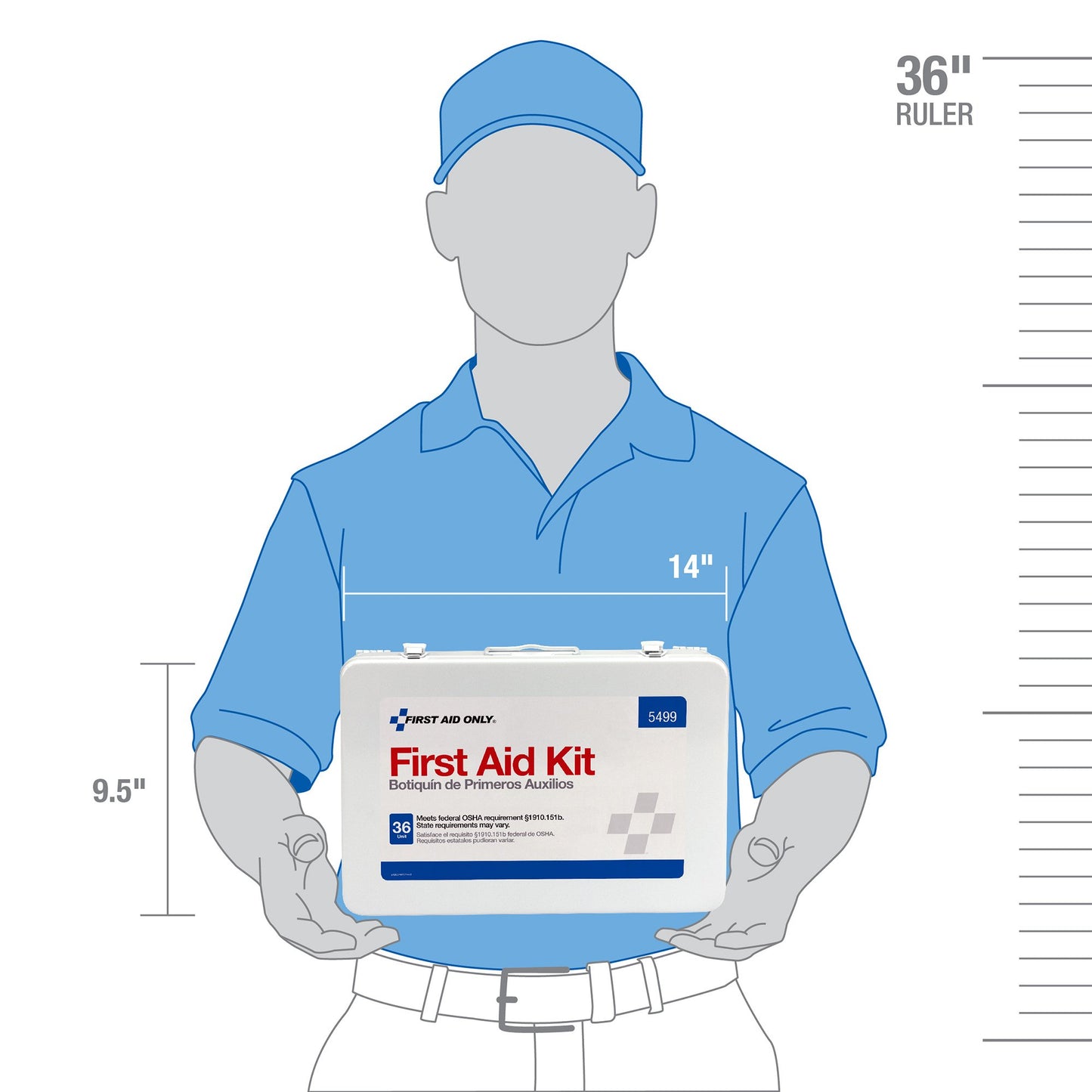 First Aid Kit 75 Person Metal Case – Comprehensive Workplace Supplies