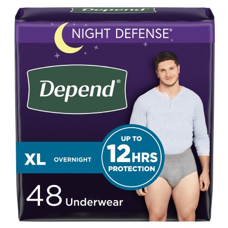 Male Adult Absorbent Underwear Depend Night Defense Pull On