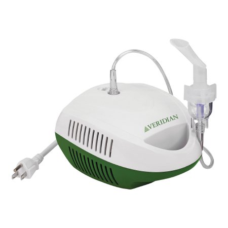 Veridian Handheld Compressor Nebulizer System Medium Volume Medication Cup Adult / Pediatric Mouthpiece Delivery