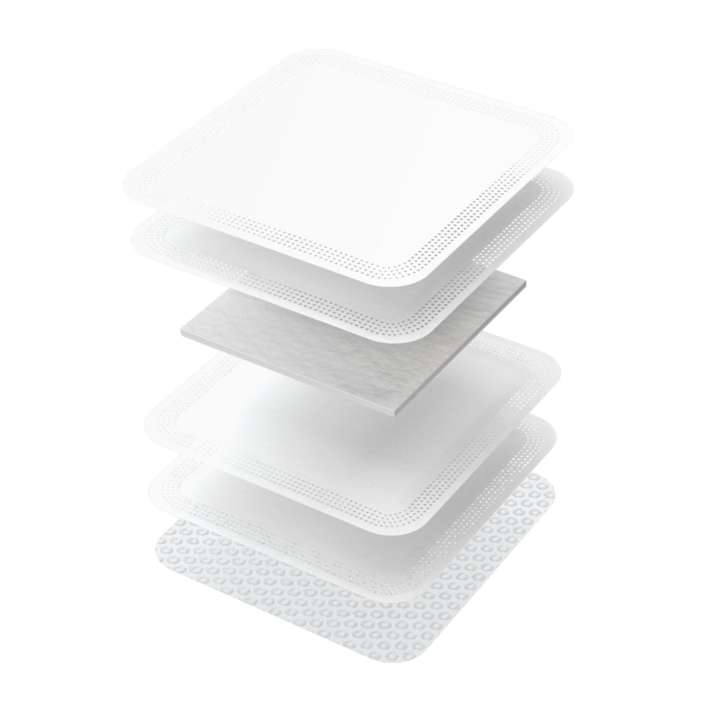 Duramax S Super Absorbent Silicone Adhesive Dressing 6 x 8 Inch – Rectangle, Sterile
