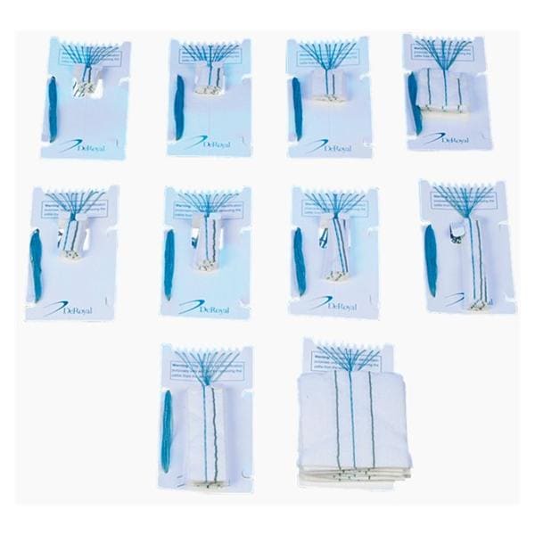 DeRoyal Surgical Neuro Sponge X-Ray Detectable Rayon Pattie 1-1/2 x 1-1/2 Inch Sterile