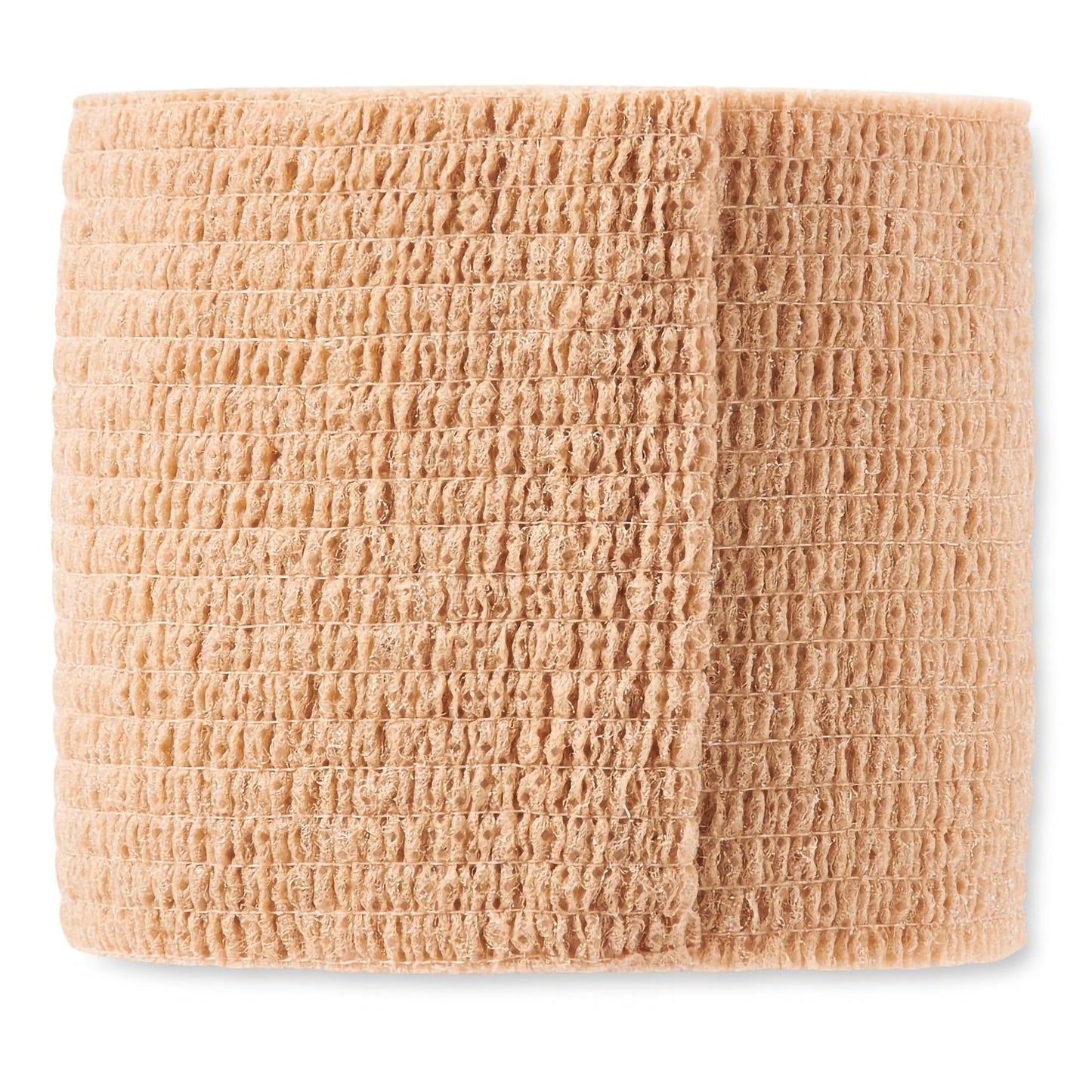 Medline Cohesive Bandage 2 Inch x 5 Yard Self-Adherent Tan Wrap
