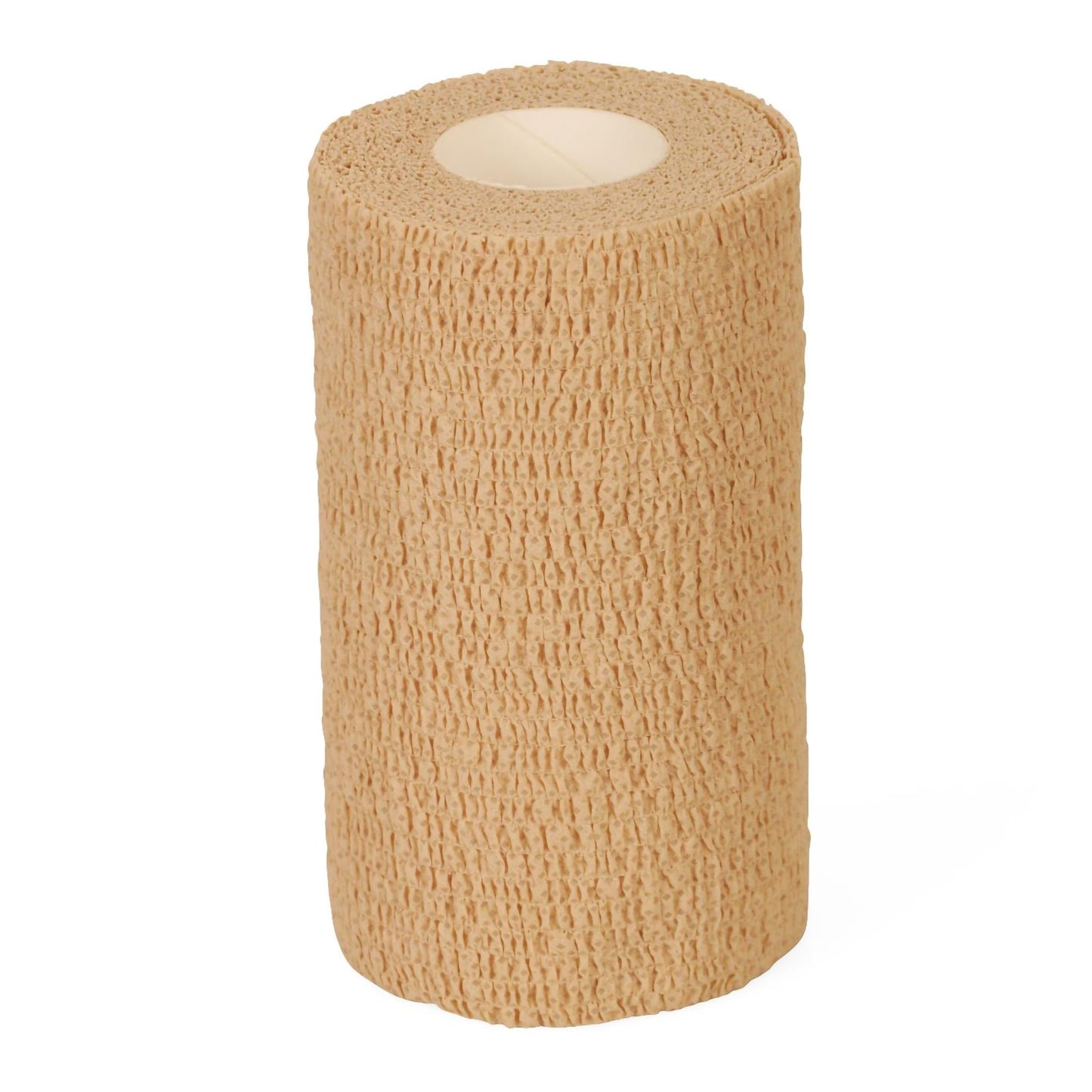 Medline Cohesive Bandage 3 Inch x 5 Yard Self-Adherent Tan Wrap