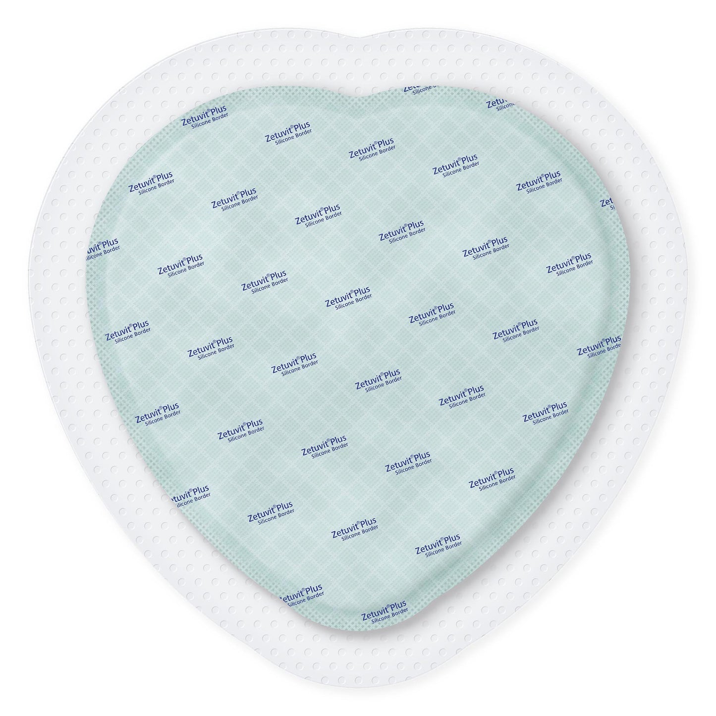 Zetuvit Plus Silicone Border Sacral Super Absorbent Dressing 9 x 9 Inch Sterile Silicone Adhesive Dressing