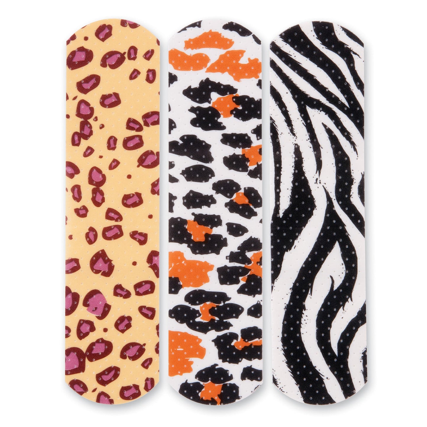 American White Cross First Aid Plastic Adhesive Strips Designer Safari Kid Design 3/4 x 3 Inch Sterile Bandages